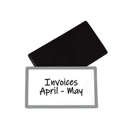 Clineprod C-Line, SLAP-STICK MAGNETIC LABEL HOLDERS, SIDE LOAD, 4.25 X 2.5, GRAY, 10PK 87701